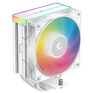 מאוורר למעבד לבן כולל תאורה דיפ קול DeepCool AG400 White ARGB V2 154mm Intel and AMD